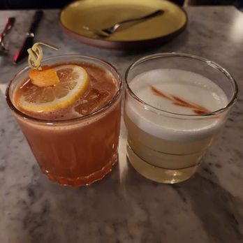 Cabra - Pass The Honey (L) and Pisco Sour (R) - Peruvian Near Me - Los Angeles, California