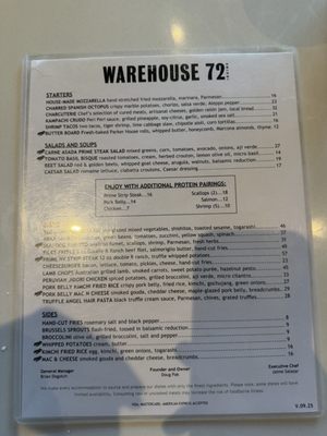 Menu photo 6 Warehouse 72 Irvine, CA Menu photo 6 Warehouse 72 Irvine, CA