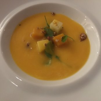 Persimmon - Soup?? Squash.. maybe?? Apples? With pumpkin seeds - New American Near Me - Providence, Rhode Island