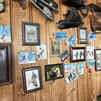 Corbet's Cabin - Wall adorned with local lore - Waffles Near Me - Teton Village, Wyoming Corbet's Cabin - Wall adorned with local lore - Waffles Near Me - Teton Village, Wyoming
