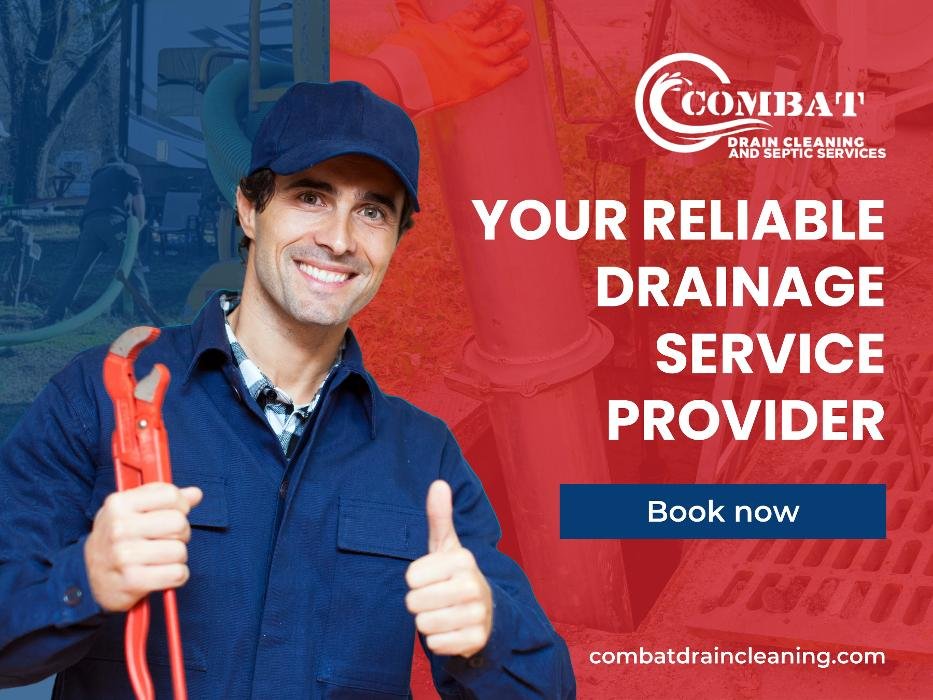 Slide of Combat Drain Cleaning and Septic Services