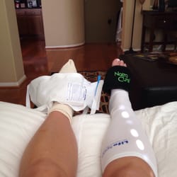 Adam Dustin, DPM - Alvera Podiatry - Happy feet post surgery!