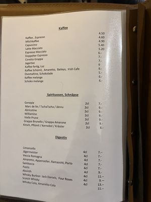 Menu photo 1 Restaurant Weisshorn Zermatt, VS Menu photo 1 Restaurant Weisshorn Zermatt, VS