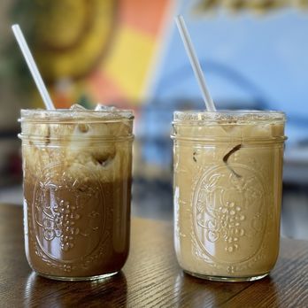 Alli Kaphiy - Peanut butter mocha iced latte, arroz con leche iced latte. Both are fantastic! - Sandwiches Near Me - Long Beach, California Alli Kaphiy - Peanut butter mocha iced latte, arroz con leche iced latte. Both are fantastic! - Sandwiches Near Me - Long Beach, California
