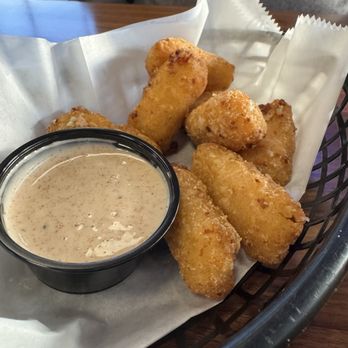 The Rail Yard Bar and Grill - Smoked Gouda Mac and cheese bites - Breakfast & Brunch Near Me - Dieterich, Illinois The Rail Yard Bar and Grill - Smoked Gouda Mac and cheese bites - Breakfast & Brunch Near Me - Dieterich, Illinois