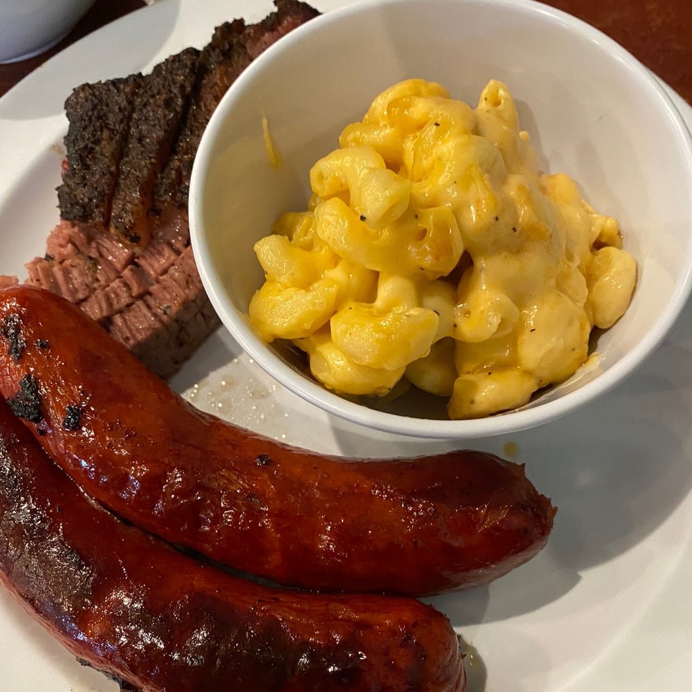 Red House BBQ - Hot links, brisket, macaroni & cheese. We enjoyed everything very much. - Barbeque Near Me - Tehachapi, California Red House BBQ - Hot links, brisket, macaroni & cheese. We enjoyed everything very much. - Barbeque Near Me - Tehachapi, California