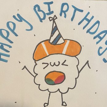 Sushi Saint - So cute and thoughtful to take the time to draw this just for me! - Sushi Bars Near Me - Orlando, Florida Sushi Saint - So cute and thoughtful to take the time to draw this just for me! - Sushi Bars Near Me - Orlando, Florida