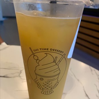 Uji Time Dessert - White Peach Green Tea - Desserts Near Me - Concord, California