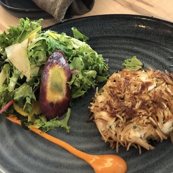 Ocean & Acre - Crab and Noodle Cake - Seafood Near Me - Alpharetta, Georgia