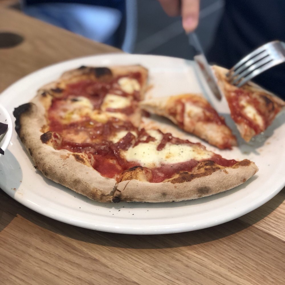 Dolce Piccante pizza - coworker said two thumbs up. It's really good.