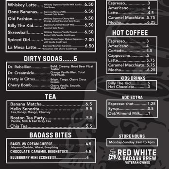Red White and Badass Brew - Coffee & Tea Near Me - La Mesa, California Red White and Badass Brew - Coffee & Tea Near Me - La Mesa, California