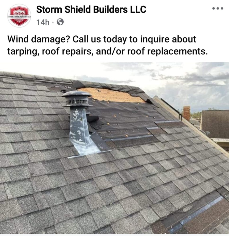 Slide of Storm Shield Builders