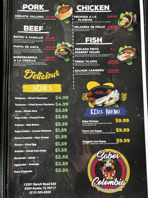 Menu photo 1 Sabor Colombia Round Rock, TX Menu photo 1 Sabor Colombia Round Rock, TX