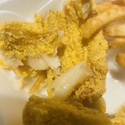 Fishers Fish And Chicken - Slimy Ocean Perch. Crispy on the outside and slimy on the inside.