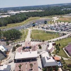 Carolina Sky Tower - The view of the front of the park from the top of the tower.