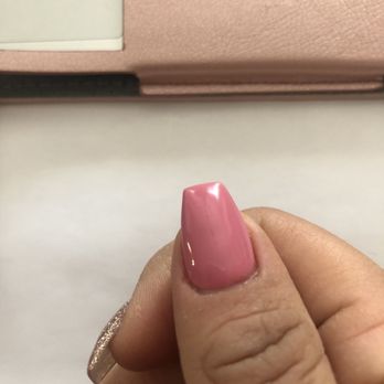 Just For Her Nail Spa - The length and shape of this nail is driving me crazy. Not the look I wanted - Nail Salons Near Me - Lake Elsinore, California