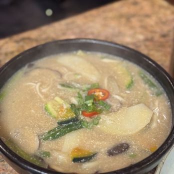 Master Oh's - Perilla seed soup with knife-cut noodles (kalgooksu) - Seafood Near Me - Santa Clara, California