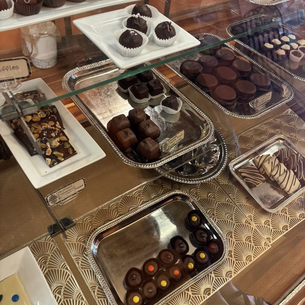 Cocoa Safari Chocolates - Ruffles on top shelf - Candy Stores Near Me - Madison, Indiana