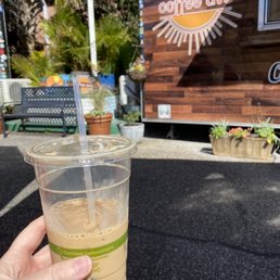 Large decaf iced hazelnut Iced Latte Large decaf iced hazelnut Iced Latte
