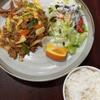 Tokyo 1 - Spicy Pork w/ Rice - Sushi Bars Near Me - Midland, Texas