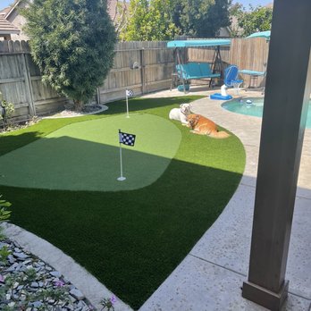 Bella Turf and Greens - Turf with putting green in back yard! - Artificial Turf Near Me - Lodi, California Bella Turf and Greens - Turf with putting green in back yard! - Artificial Turf Near Me - Lodi, California