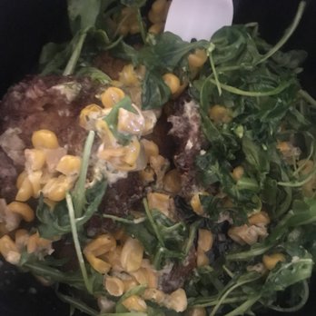 Cork & Fork - fried green tomatoes with sweet corn succotash - New American Near Me - Indio, California