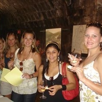 Testarossa Winery - Lila, Kate, Sophie, Dee and Audra in the cave - Wineries Near Me - Los Gatos, California