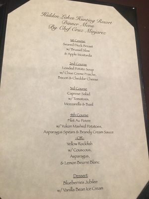 Menu photo 1 Hidden Lakes Hunting Lodge Yantis, TX Menu photo 1 Hidden Lakes Hunting Lodge Yantis, TX