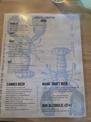 Menu photo 2 Abel's Lobster Mount Desert, ME