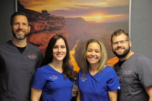 Why choose us? - Mesa Chiropractic and Rehabilitation has been around for many years, serving patients throughout the Mesa, Arizona area for more than two decades. Our practice is currently under the direction of Dr. Robert Sazama and Dr. Eric Liebl, who relocated from Chicago, Illinois to purchase Mesa Chiropractic and Rehabilitation and build a partnership based on a shared commitment to improving the lives of patients. Today, Mesa Chiropractic and Rehabilitation offers a wide range of services to help patients address chiropractic issues, recover from illness and injury and improve their overall health and wellness. We are centered on the belief that chiropractic care can truly change lives, and that the combined skills, education, and experience of two medical professionals and a team of dedicated support staff can yield amazing results.
At Mesa Chiropractic and Rehabilitation, we are committed to giving you the best care possible in our office. If there is ever anything you wish to talk to the doctor about whether it be a question, concern or how we may better help you, please let one of us know. We are here to serve and we are grateful for the opportunity.
Our Purpose: Our purpose is to serve and educate people around their health and well-being so they can create a life they love.
Our Vision: Our vision is that every person has the health to create a life they love. Why choose us? - Mesa Chiropractic and Rehabilitation has been around for many years, serving patients throughout the Mesa, Arizona area for more than two decades. Our practice is currently under the direction of Dr. Robert Sazama and Dr. Eric Liebl, who relocated from Chicago, Illinois to purchase Mesa Chiropractic and Rehabilitation and build a partnership based on a shared commitment to improving the lives of patients. Today, Mesa Chiropractic and Rehabilitation offers a wide range of services to help patients address chiropractic issues, recover from illness and injury and improve their overall health and wellness. We are centered on the belief that chiropractic care can truly change lives, and that the combined skills, education, and experience of two medical professionals and a team of dedicated support staff can yield amazing results.
At Mesa Chiropractic and Rehabilitation, we are committed to giving you the best care possible in our office. If there is ever anything you wish to talk to the doctor about whether it be a question, concern or how we may better help you, please let one of us know. We are here to serve and we are grateful for the opportunity.
Our Purpose: Our purpose is to serve and educate people around their health and well-being so they can create a life they love.
Our Vision: Our vision is that every person has the health to create a life they love.