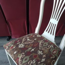 Completed chair. Completed chair.