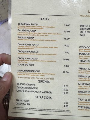 Menu photo 7 Le Saint Honore Dana Point, CA
