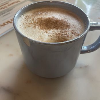 Mamimosas - Vanilla Bean Latte With the chipped mug - Breakfast & Brunch Near Me - West Covina, California Mamimosas - Vanilla Bean Latte With the chipped mug - Breakfast & Brunch Near Me - West Covina, California