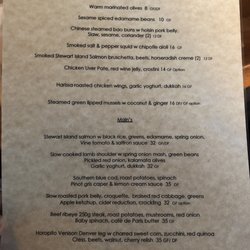 Louies Cafe & Tapas Bar - Nice menu. The oysters weren't on but they are in season right now.
