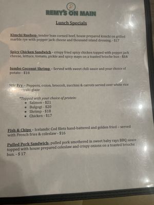 Menu photo 1 Remy’s on Main Bradenton, FL Menu photo 1 Remy’s on Main Bradenton, FL