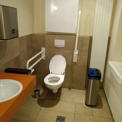 Gambero Weinbar - Das barrierefreie WC, alles sehr gepflegt.