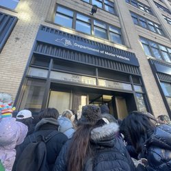 New York State Department of Motor Vehicles - DMV line outside