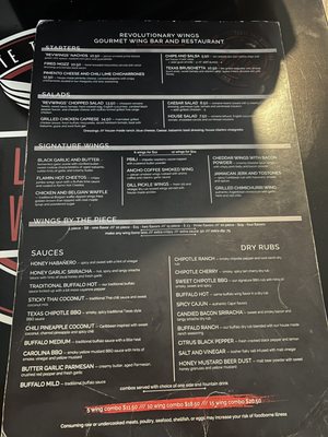 Menu photo 6 Revolutionary Wings San Antonio, TX Menu photo 6 Revolutionary Wings San Antonio, TX