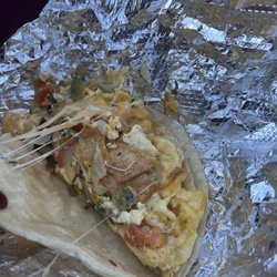 Migas breakfast taco