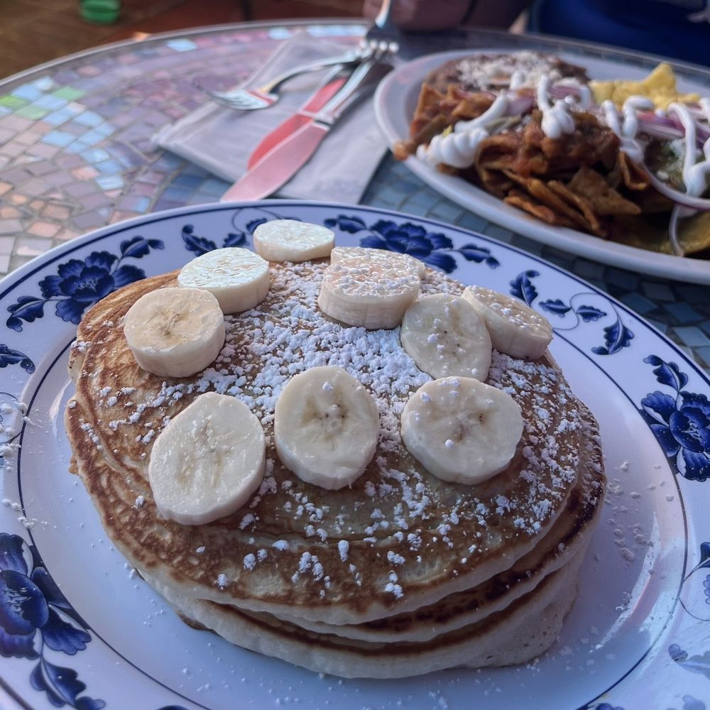 Ocean View Café - Banana pancakes and CHILAQUILES. - Breakfast & Brunch Near Me - Manhattan Beach, California Ocean View Café - Banana pancakes and CHILAQUILES. - Breakfast & Brunch Near Me - Manhattan Beach, California