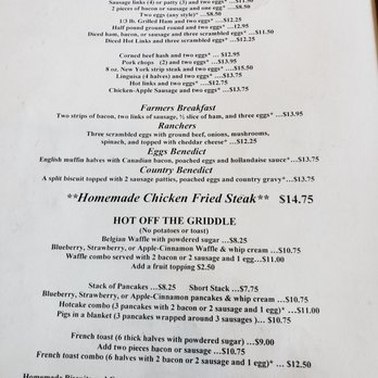 Stagecoach Restaurant - Menu #1 - American Near Me - Elk Grove, California