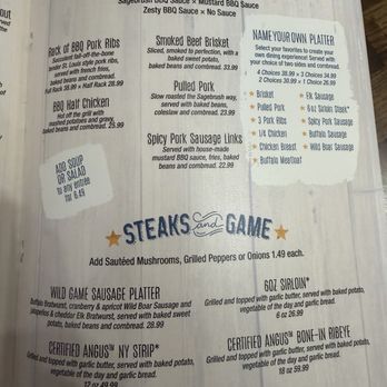 Sagebrush BBQ & Grill - Menu - Barbeque Near Me - Grand Lake, Colorado