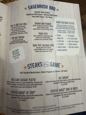 Menu photo 5 Sagebrush BBQ & Grill Grand Lake, CO