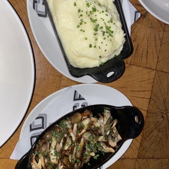 CBD Provisions - Mushroom (must get) and Mashed Potatoes (don't get) - Brasseries Near Me - Dallas, Texas