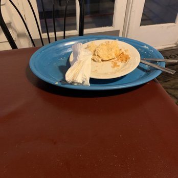 Molly's Souper - What's left of their Denver Omelet w/ a side of Biscuits and Gravy. - Breakfast & Brunch Near Me - Upland, California
