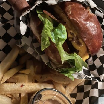 Sometimeatarian - a hamburger and french fries - Vegan Near Me - Decatur, Georgia