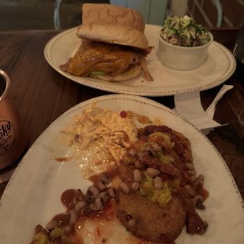 Brown Dog Eatery - Fried green tomatoes, pig and fig! - New American Near Me - Carrollton, Georgia