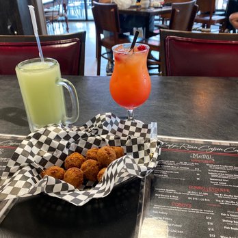 Cafe Rian Cajun Cafe - Hush puppies and frozen margarita and Madi Gras punch!!! - Cajun/Creole Near Me - Houston, Texas Cafe Rian Cajun Cafe - Hush puppies and frozen margarita and Madi Gras punch!!! - Cajun/Creole Near Me - Houston, Texas