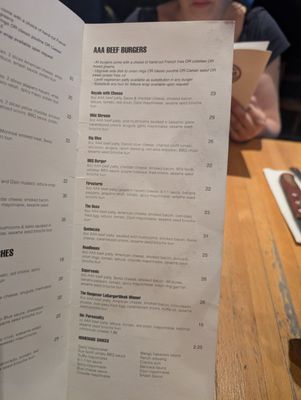 Menu photo 5 Burger Bar Crescent Montreal, QC