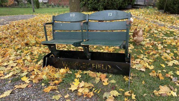 referbished 100 year old wrigley seats - This project was so much fun. The owners wanted to use their 100 year old stadium chairs. So with out changing damaging or altering the chairs we added legs so that they can be used. If you have some we would love to make legs for you. referbished 100 year old wrigley seats - This project was so much fun. The owners wanted to use their 100 year old stadium chairs. So with out changing damaging or altering the chairs we added legs so that they can be used. If you have some we would love to make legs for you.